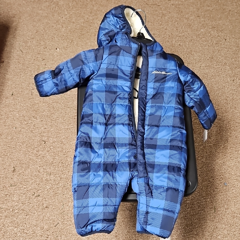 Eddie Bauer Navy and Cream Snowsuit
